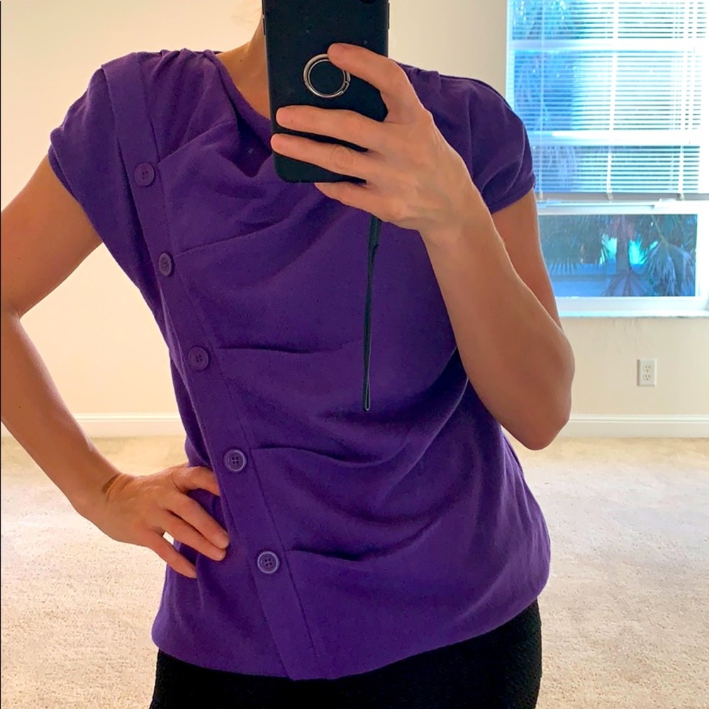 🌸Casual Living🌸 purple sleeveless sweater size S